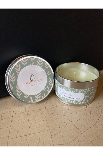 Warm Tuberose Paraffin Tin Candle